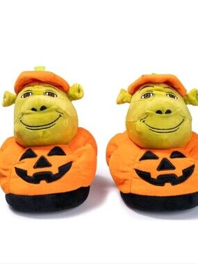 Shrek Pumpkin Plush Slippers